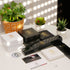 Schwarzes Lederarmband Herren magnet Uniqal Geschenkbox